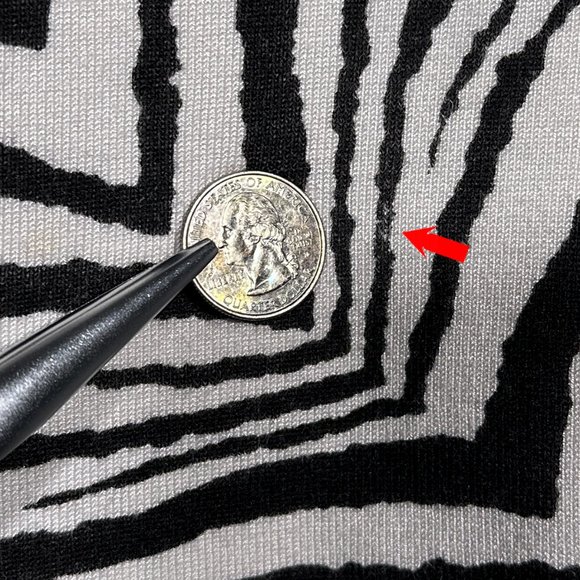 LH Sport Zebra Print‎ Top/Tunic With Embellishments Around Neckline Size XXL - Picture 12 of 13